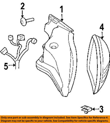 Dodge oem 4865487af tail lamp