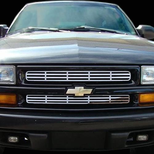 Chevy blazer 98-04 horizontal billet polished stainless grill insert trim cover