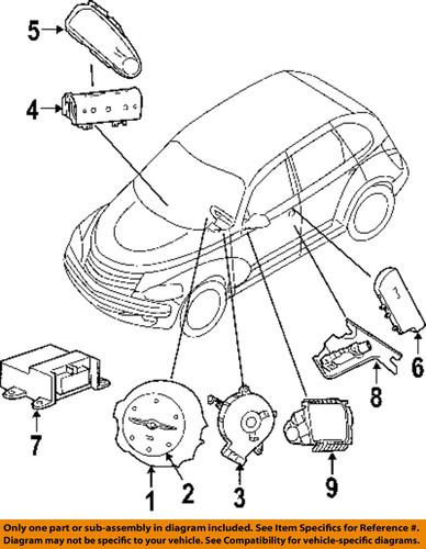 Chrysler oem ze64xdhaf air bag module-driver air bag