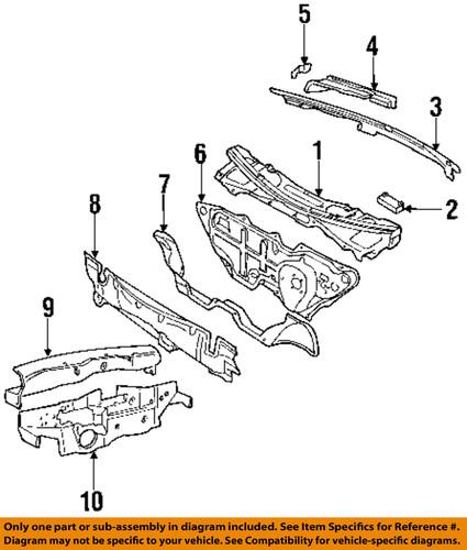 Volkswagen oem 1j1819537cb41 cowl-inspection cover