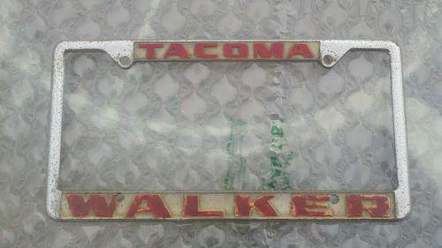 Licence plate frame tacoma walker  