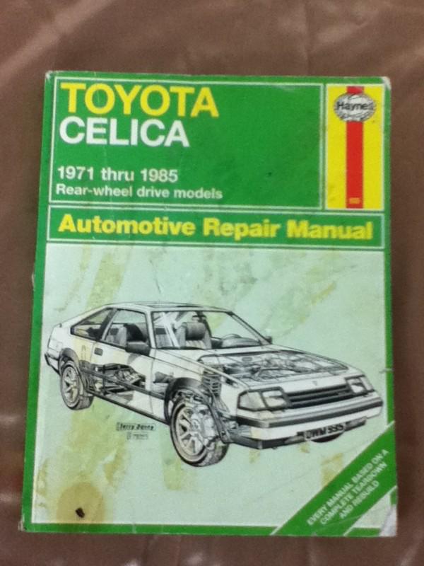 1971 1972 1973 1974 1975 - 1981 1982 1983 1984 1985 toyota celica repair manual 