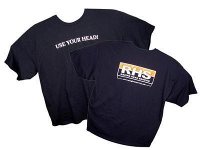 Rhs r1013-xxl t-shirt cotton black rhs logo men's 2x-large each