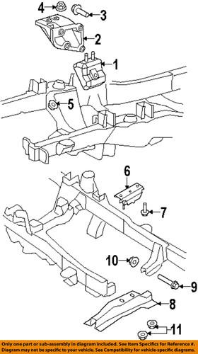 Ford oem n807479s101 engine & transmission mounting-support nut
