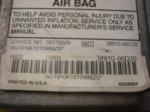01 02 03 SUZUKI VITARA AIRBAGS AIR BAGS DRIVER PASSENGER W/MODULE OEM, US $99.99, image 4