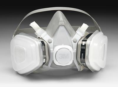 3m dual cartridge respirator assembly,organic vapor/p95 medium #7192