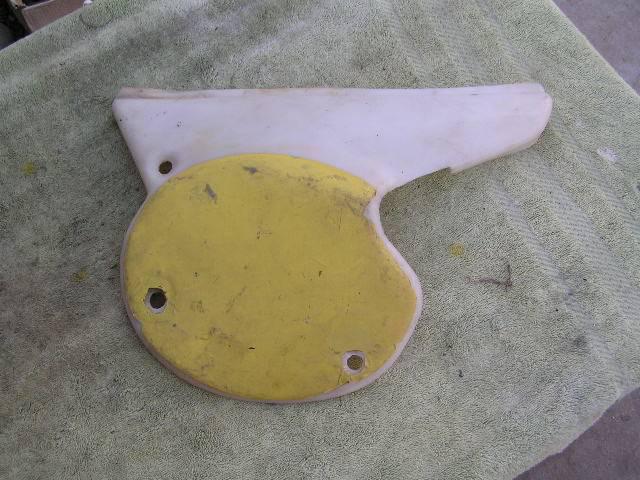 Penton ktm 1975 76 77 number plate board hi-point left side cover 250 400 ahrma