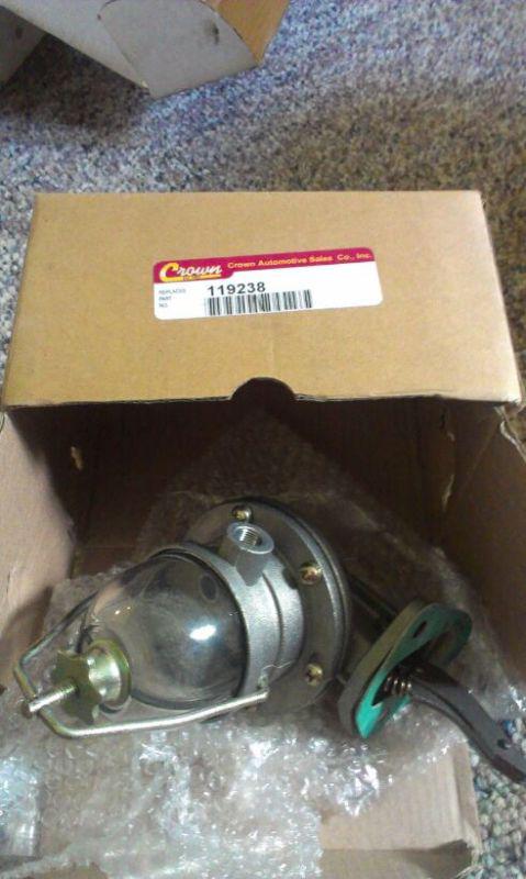 Crown fuel pump 119238 fits 41 -71 jeep