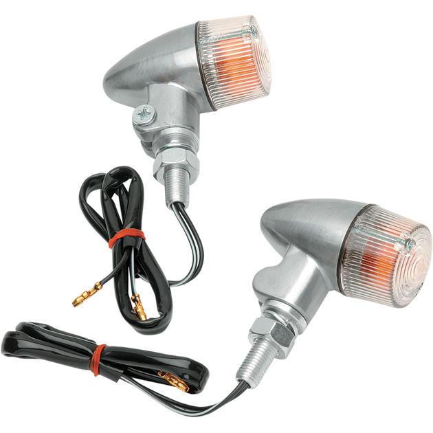 K&s round marker light set single filament 93mm x 47mm x 71mm clear