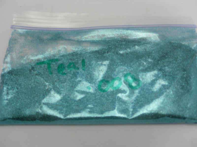 1 oz metal flake teal .008