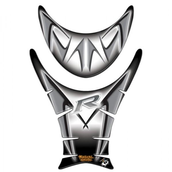 Suzuki gsxr600/gsxr750 2008-2009 white/grey tankpad