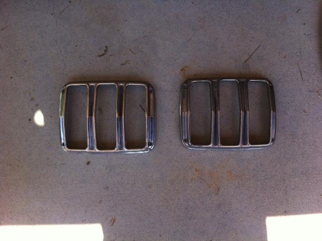  1967 mustang tail light trim. good condition. original factory