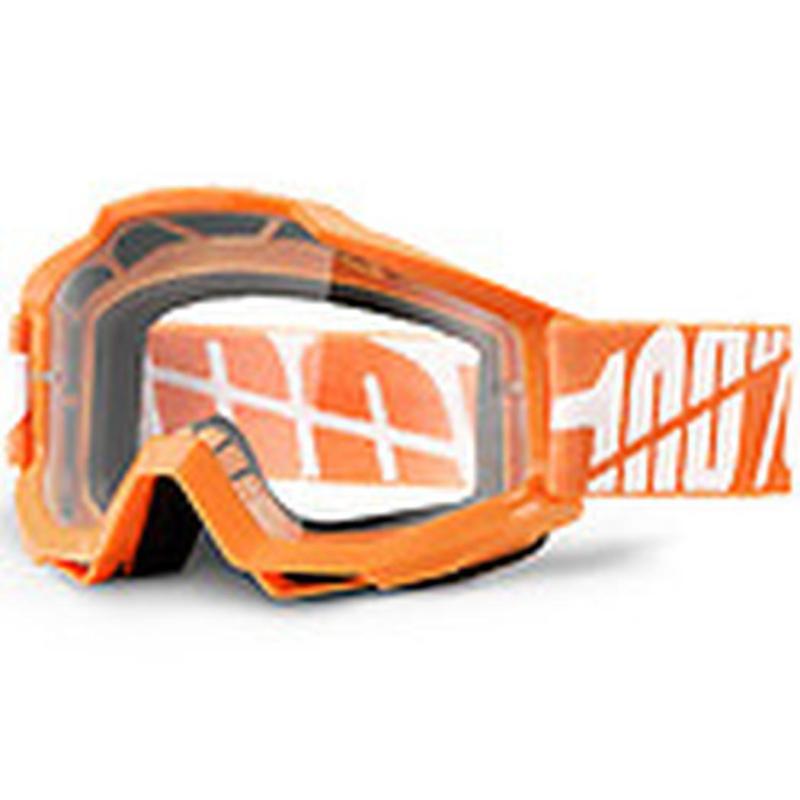 New 100% accuri jr adult goggles, caltrans, with clear lens