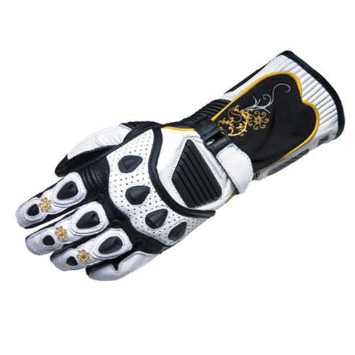 Scorpion fiore long motorcycle gloves gold size womens-xx-large
