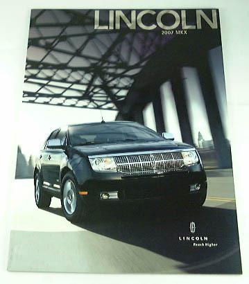 2007 07 lincoln mkx suv truck brochure 