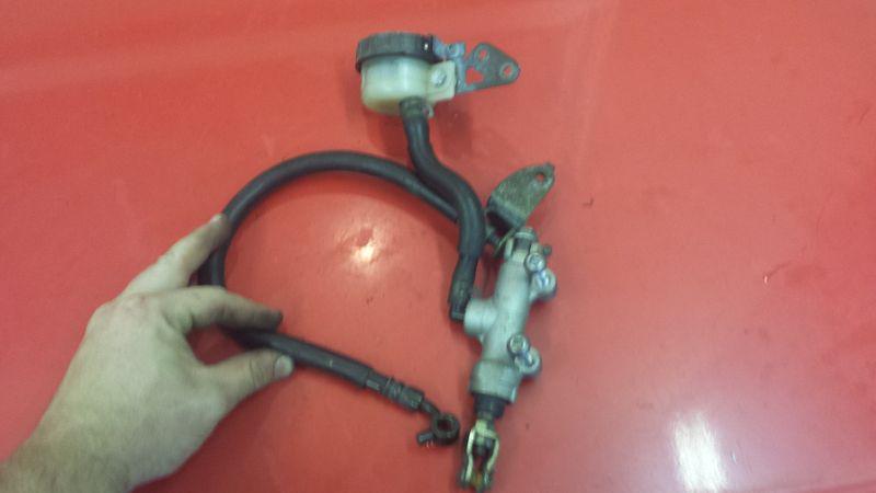 2005 kawasaki zx6r rear brake master cylinder with reservoir and line oem