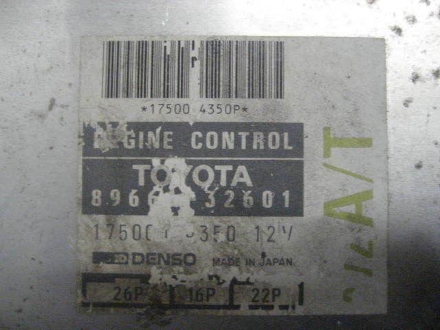 Ecu ecm computer lexus es250 1990 1991 auto fed 89661-32601 49721