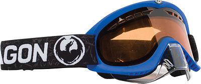 Dragon mdx snowmobile goggles blue frame amber lens  double dual lens