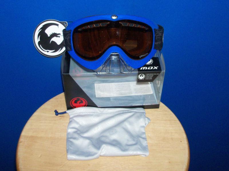 Find DRAGON MDX snowmobile goggles BLUE FRAME AMBER LENS Double Dual lens in Fort Collins