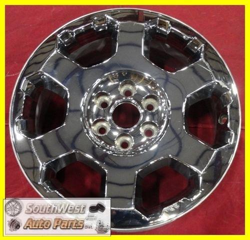 09 10 11 12 ford f150 pickup 20" 6 spoke chrome clad wheel used rim oem 3786