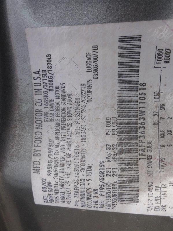 00 01 02 03 04 focus starter motor 2.0l at