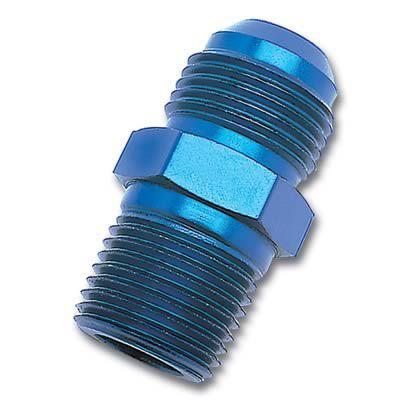 Russell 660520 fitting straight -12 an male to 1/2" npt male aluminum blue each