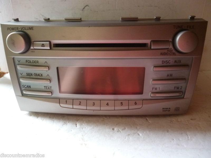 07-09 toyota camry factory oem am fm radio cd mp3 player 11832 86120-06181 oem *