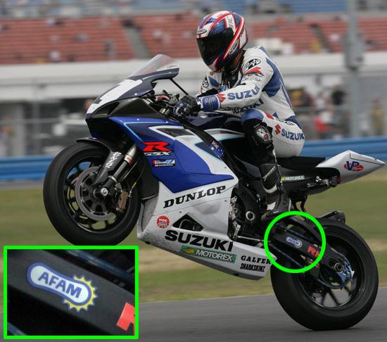 Afam sprocket decal sticker for motorcycles