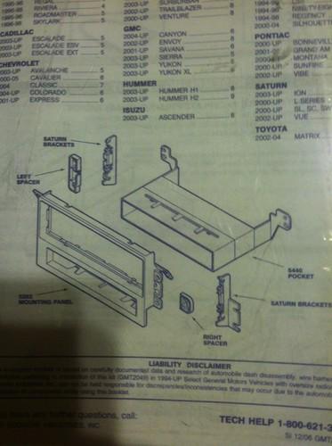 Scosche Stereo Radio In Dash Install Kit 1992 & UP General Motors,Hummer, Toyota, US $8.00, image 2