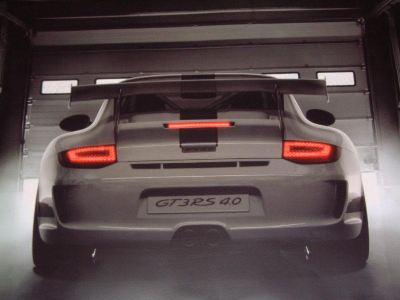 Porsche factory issued showroom poster of the porsche 911 gt3 rs 4.0 (no.3)