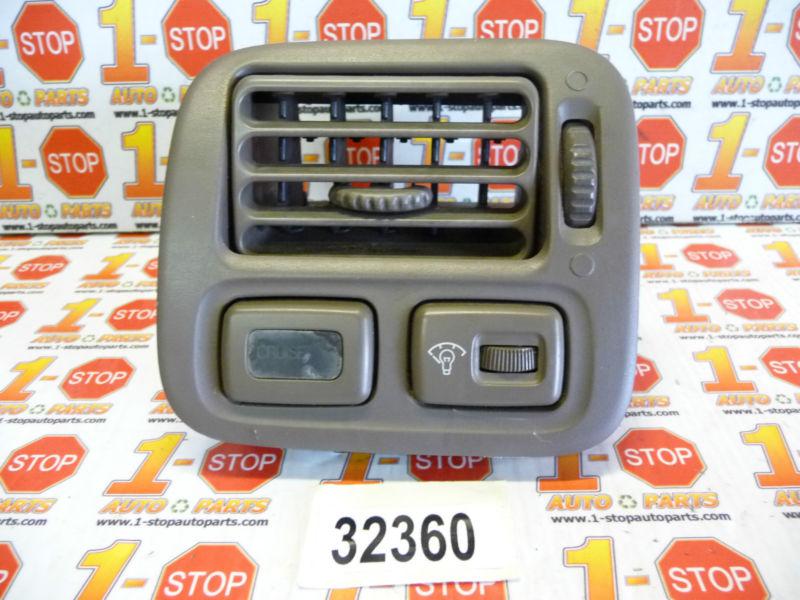 Find 9698 HONDA CIVIC DRIVER/LEFT SIDE AC VENT W/DIMMER & CRUISE