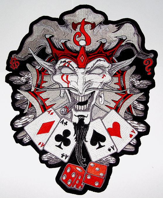 Sell JOKERS WILD Motorcycle Vest BACK PATCH in North Little Rock ...