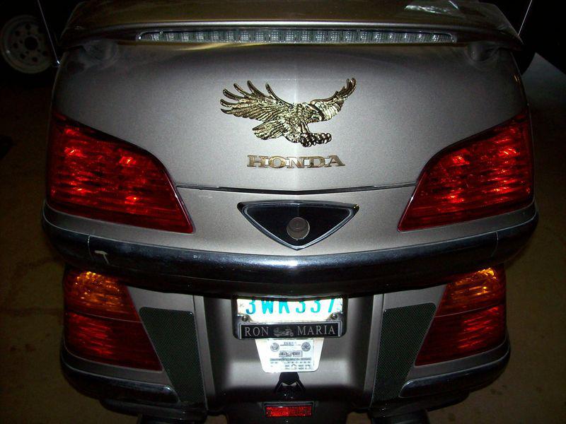 Universal large gold eagle emblem or medallion for trunk of gl1800 goldwing