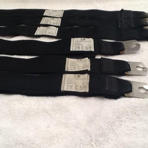 1969 Camaro, Chevelle, Nova Deluxe Rear seat belt set, US $100.00, image 3