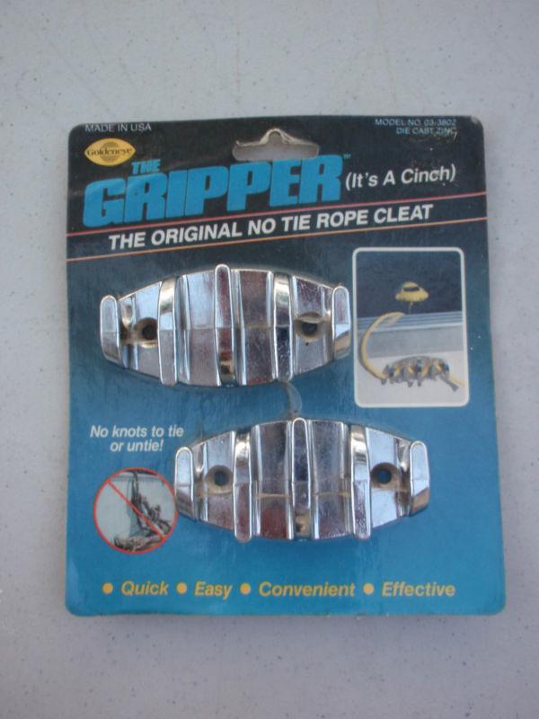 The gripper, original no tie rope cleat, die cast zinc, 3-1/4"