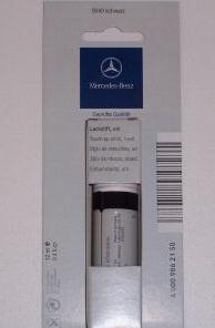 Used (approx 70% left) genuine oem mercedes benz touch up paint - 040 9040 black