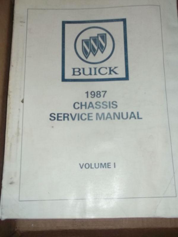 Factory 1987 buick chassis service manual.....vol 1....huge book