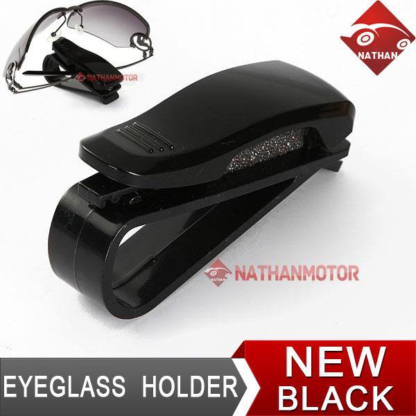Car auto vehicle sun visor eye sunglasses eyeglasses card holder clip black hot