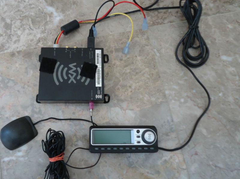  xm commander sirius radio car receiver xm-rvr-fm-001 & antenna-wires 