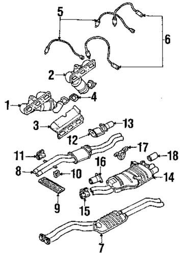 Bmw oem 18307560777 exhaust clamp/exhaust system parts