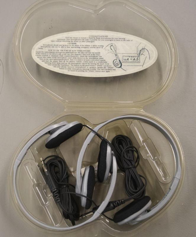 Set of 2 NOS Ford by Koss Steresophones Head Phones LH-4592, US $15.98, image 1