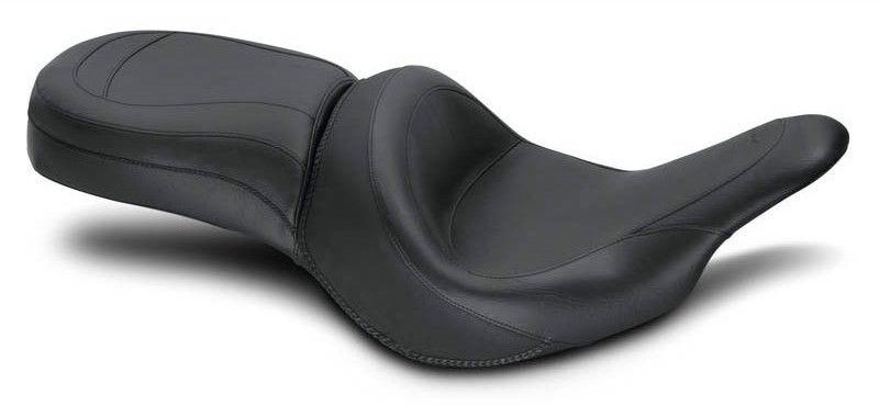 Mustang one-piece wide vintage touring seat for 2011-2013 kawasaki vaquero