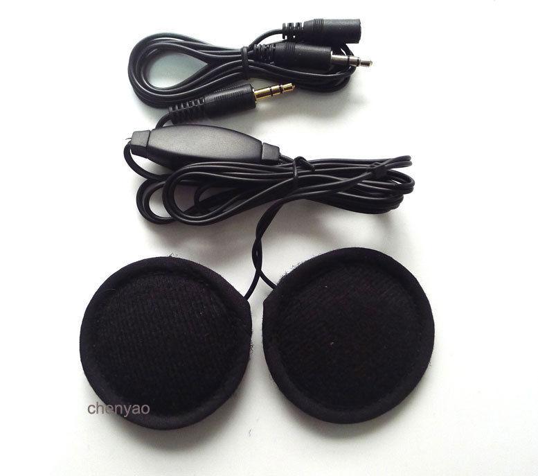 Motorcycle helmet speakers stereo mp3 cd xm radio ipod with volume control
