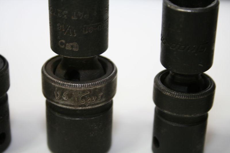 Snap On Swivel impact socket lot of 5 1/2 inch drive Used engraved IPL series, US $79.99, image 4