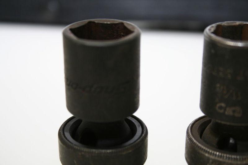 Snap On Swivel impact socket lot of 5 1/2 inch drive Used engraved IPL series, US $79.99, image 5