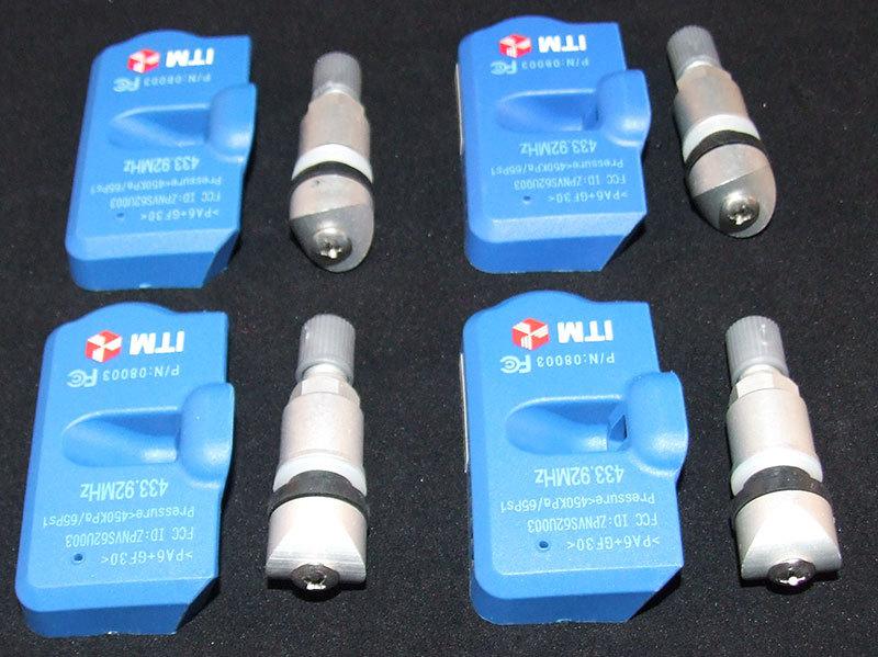 4 tpms tire pressure monitoring sensors 433mhz porsche 911 997 2009-2010 new