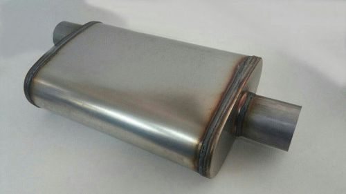 Universal stainless steel straight-through perforated performance muffler 2&#034;