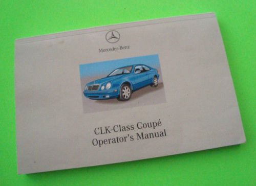 2002 mercedes benz clk 320 coupe owner manual factory original