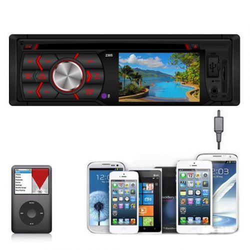 New 320x240 car stereo in-dash fm aux input dvd/cd usb mp3 receiver player 2305