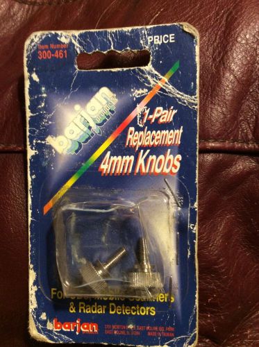 Barjan 4mm knobs for radar debt scanner cb speakers nos mobile scanners
